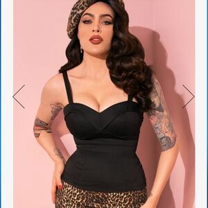 Maneater Top in Black - Vixen by Micheline Pitt 3x